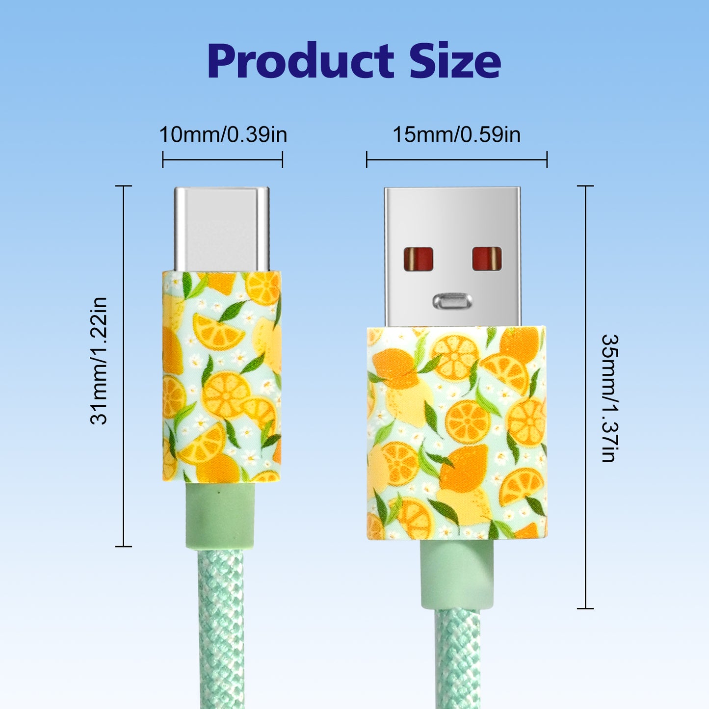 USB-C Quick Charge USB Type-C Data Cable - High speed data sync - Durable flexible cable for Samsung, Redmi, One Plus - Ideal for travel and office use